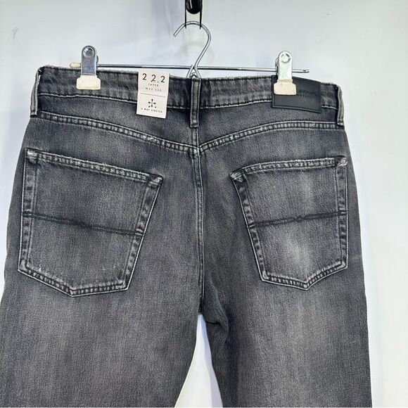 Lucky Brand 222 Taper  NWT Mens' Size 32X32 Distrssed Gray Mens' Stretch Jeans - Picture 6 of 12